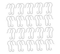 Cabilock 200pcs Metal Ornament Hooks Silver Mini Hangers for Christmas Tree Decorations Outdoor Weatherproof Holiday Hanging Clips Secure Hold Compact Design