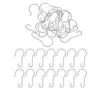Cabilock 200pcs Ornament Hooks: Weatherproof Metal Hooks - Hangers for Christmas Tree Decorations Outdoor String Lights Holiday Decor
