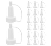 Cabilock 200PCS Shunt Bottle Caps: Dispenser Vial Bottle Sealing Cap Ampoule Soft Tube Dropper Clear Ampoule Dropper Tip for Laboratory Experiments