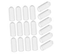 Cabilock 200pcs Transparent Rubber Headband End Caps DIY Hair Band End Protector Tips for Comfortable Replacement Accessories Inner Covers for Women Hairbands