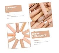 Cabilock 200pcs Wooden Dowels for Woodworking Furniture Pins Easy Insertion Wood Plugs for Screw Holes DIY Carpentry Projects and Shelves Crafting