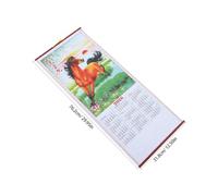 Cabilock 2026 Horse Year Wall Calendar Hanging Scroll Detailed Printing on Paper for Office and Home Decoration Traditional Chinese Lunar Year Calendar Celebrating