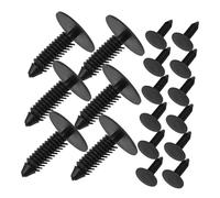 Cabilock 20pcs Car Panel Clips Bumper Fastener Rivets Nylon Plastic Auto Attachment for Trunk Lining Trim Panel Fit Easy Installation Black