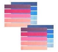 Cabilock 20pcs Classroom Chair Bands for with Elastic Leg Straps, Blue Gradient Pink Gradient Stretchy Bands for Office and School Desk Chairs