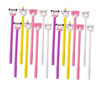 Cabilock 20pcs Cute Donut Gel Ink Pens Fine Point Writing Pens for Students School Use Assorted Colors White Purple Pink Yellow Portable Signature