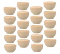 Cabilock 20pcs DIY Craft Wooden Bowls for Painting Small Hardwood Ornaments Sturdy Rustic Decor for Home Montessori Educational Sorting and Counting Tool Natural Wedding and Fall Party