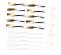 Cabilock 20Pcs DIY Empty Mascara Tubes with Wands and Funnels Eyelash Containers with Transfer Pipettes Portable Refillable Eyeliner and Castor Oil Bottles for Travel and Makeup Use