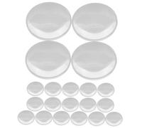 Cabilock 20pcs Dual-convex Magnifier Lens Set Portable Magnifying Glass for Reading Maps Jewelry Inspection Crafts and Computer Repair