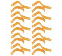 Cabilock 20pcs Heatless Perm Rod Rubber Bands, Elastic Hair Ties for Curling Hair Rollers, Non-marking Short Extended Sizes, Salon Hairdressing Accessories for Home Use