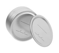 Cabilock 20pcs Leak Jar Lids Tinplate Storage Covers for Wide Mouth Jars for Canning Preserving and Food Storage Sturdy and Reusable Caps for Mess Experience