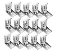 Cabilock 20pcs Metal Blinds Mounting Brackets Valance Clips Replacement Blind Fixings for Window Shades Office Home Use Sturdy Design