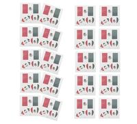 Cabilock 20pcs Mexico Flag Temporary Tattoos Patriotic Face Tattoo Stickers for Sports Events for Football Fans and Parties