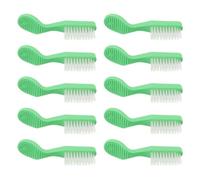 Cabilock 20pcs Mini Disposable Prison Toothbrushes with Short Handle for Efficient Oral Cleaning, Soft Plastic Bristles, Large Brush Head Designed for Inmates in Prisons and Psychiatric