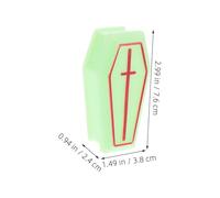 Cabilock 20pcs Mini Halloween Coffin Boxes Luminous Plastic Prank Casket Props Compact Lightweight Indoor Spooky Party Decorations