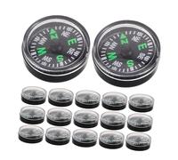 Cabilock 20pcs Mini Plastic Compass for Lightweight Portable Survival Navigation Outdoor Hiking Backpacking Camping High Strength Direction Guide