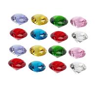 Cabilock 20pcs Mixed Color Crystal Diamonds Elegant Decorative Ornaments for Wedding Home Party Table Decoration Bridal Shower Artificial Gem Accents