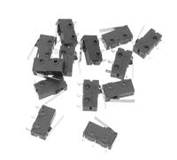 Cabilock 20pcs Momentary Push Button Limit Switch with Long Hinge Lever Pin Micro Electric Switch for Home Appliances Audio and Communication Equipment Black