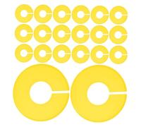 Cabilock 20PCS Plastic Closet Dividers for Wardrobe Reusable Round Clothes Rack Separators with Slot Design for Easy Installation in Homes Boutiques and Retail Stores