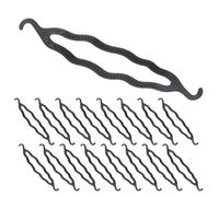 Cabilock 20Pcs Plastic Hair Bun Maker Double Hook Twist Shaper for Simple Hair Buns Suitable for Home and Travel