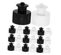 Cabilock 20pcs Plastic Push Pull Dispensing Caps Leakproof Bottle Tops for Soda Shampoo Cleaning Bottles Lightweight and Sturdy Design with Convenient Pull Top for Easy Operation