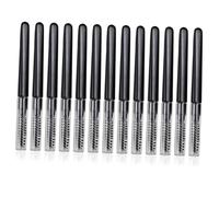 Cabilock 20pcs Portable Eyebrow Brush with Caps Nylon Micro Spoolie Lash and Eyebrow Comb for Grooming Shaping and Hairline Detailing Suitable for Beginners and Professionals