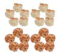 Cabilock 20pcs Realistic Popcorn DIY Charms Artificial Popcorn Beads for Earrings Keychains Miniature Festival Decor Ornament Props Chocolate and White Colors