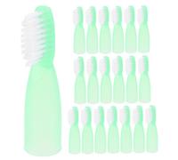 Cabilock 20pcs Soft Short Handle Portable Toothbrushes for Prison Use Anti-self-harm Mini Toothbrush with Gentle Bristles Compact Oral Care Essentials for Detention and Mental Health