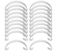 Cabilock 20pcs Steel Chicken Cage Hooks Wire Tension Spring Breeding Equipment Accessory Silver Artistic Design, Good Load-bearing and Deformation Resistance, for Bird and Rabbit Cage