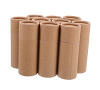 Cabilock 20pcs Thick Round Kraft Paper Cardboard Tubes Multipurpose Cylindrical Containers for Tea Packaging Reed Diffuser Beans Floral Bouquets and Lipstick Holders
