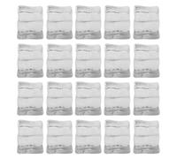 Cabilock 20pcs Transparent Fake Ice Cubes Realistic Clear Plastic Square Simulation Washable for Bar Decor Photography Props Lightweight Portable Decorative Stones