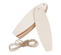 Cabilock 20pcs Wooden Surfboard Decor, DIY Beach Theme Ornaments Unfinished Surfboard Signs Coastal Hanging Tags Ornament for Home, Wall, Door, Christmas Tree