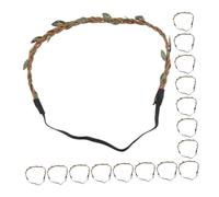 Cabilock 20pcs Woven Leaf Hair Headbands DIY Hair Decor for Women Handmade Braided Vine Accessories Festival Party Craft Supplies