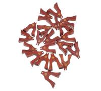 Cabilock 21 Pcs Guzheng Bridges Natural Wood Guzheng String Pillars Accessories Enhanced Sound Quality Light Brown