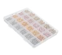 Cabilock 2160pcs DIY Craft Beads Kit DIY Spacer Beads Plastic Easy to Use Hole for Threading Assorted Color for Necklace Making and Bracelet Making Gift for Relatives and Friends