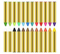 Cabilock 24 Colors Oil-Based Face Paint Sticks Kit Stencils for Face Painting, Body Paint Crayons Set for Halloween Cosplay and Party Makeup