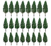 Cabilock 24 Pcs Realistic Scenery Model Trees Miniature Landscape Craft Trees for Train Railways Micro Landscape Decorations with Mixed for DIY Dioramas and Architectural Models