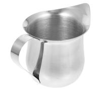 Cabilock 240ml Stainless Steel Milk Jug with Precision Spout for Frothing and Steaming, Multifunctional Coffee Pitcher Suitable for On-the-go and Home Kitchens, Sl nd Modern Design