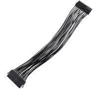 Cabilock 24p Motherboard Power Extension Cable Atx Pin Wire 18awg Tinned Copper Pvc Not Easy to Deform Prevent Unwanted Disconnections Black for 20pin Old Motherboards
