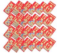 Cabilock 24pcs Chinese Red Envelopes Snake Cartoon Design Traditional Lunar Year Money Packets Paperboard Lucky Money Envelopes for Spring Festival Wedding Celebration