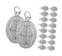 Cabilock 24pcs DIY Bible Metal Pendant Charms for Jewelry Making Decorative Bracelet Pendants with Smooth Polished Surface Bright Unique Craft Accessories for Keychains and Necklaces