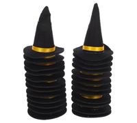 Cabilock 24pcs Mini Felt Witch Hats for Halloween Crafts Lightweight Party Decorations Versatile Wine Bottle Toppers and Doll Costume Accessories Reusable Holiday Hat