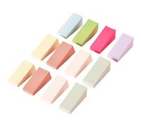 Cabilock 24pcs Triangle Gradient Manicure Sponges Nail Art Tools DIY Nail Sponges for Women Mixed Colors for Creative Rainbow Galaxy Designs