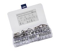 Cabilock 250 Pcs Aluminum Crimp Sleeves for Wire Rope and Cable Double Barrel Ferrules for Strong Connection for Dog Leashes Clothes Lines and More