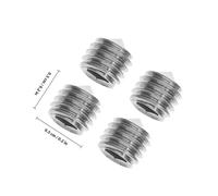 Cabilock 250pcs Stainless Steel Internal Hex Pointed Screws Kit Corrosion-resistant Allen Key Machine Screws with Clear Plastic Storage Box for Industrial and DIY Use