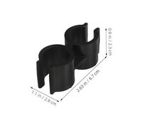 Cabilock 25pcs Double Pipe Clamp Broom End Attachment Clip Dustpan Fastener Dual Tube Connector for Home Office Commercial Use Enhanced Cleaning Efficiency Material