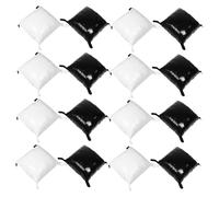 Cabilock 25pcs Double Sided Square Foil Balloons Black White Balloon Backdrop Kit for DIY Party Decorations for Birthdays Graduations Weddings and Celebrations