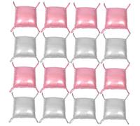 Cabilock 25pcs Dual Sided Square Foil Balloons with Strap for DIY Backdrop Lightweight Reusable Silver Pink Aluminum Balloon Garland for Birthday Wedding Anniversary Party Decoration