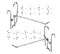 Cabilock 25pcs Heavy Duty Grid Wall Hooks Thick Display Hangers for Supermarkets Retail Stores Exhibitions Compatibility Space Optimization for Efficient Product Display