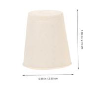 Cabilock 25pcs Laboratory Rubber Bottle Stopper Plugs High Elasticity Test Tube Sealing Accessories Solid White Rubber Seal for Scientific Research and Heat Resistant - Each