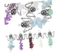 Cabilock 25Pcs Mixed Color Angel Charms DIY Jewelry Making Pendants for Earrings Necklaces Bracelets Stone and Alloy Material and Vivid Design for Handmade Ornament Accessories